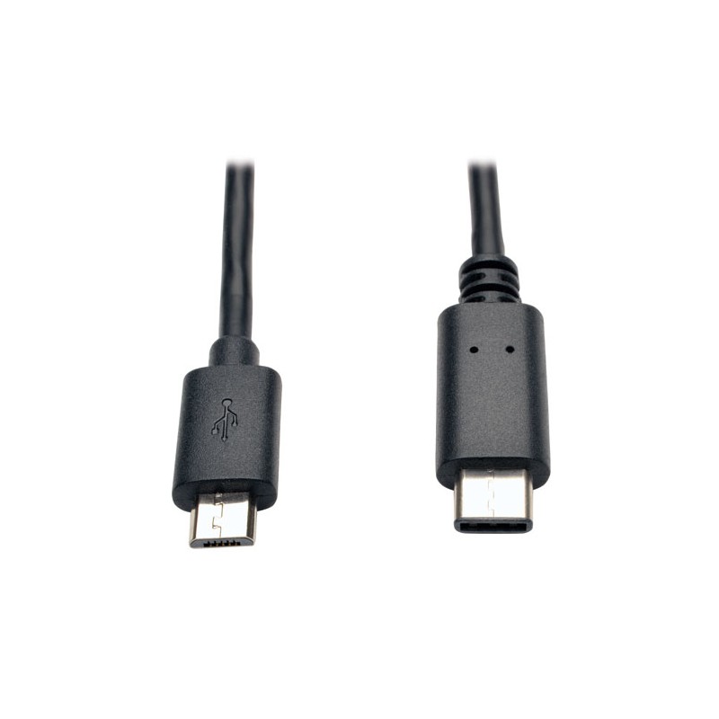 Tripp Lite USB 2.0 Hi-Speed Cable, USB Micro-B Male to USB Type-C (USB-C) Male, 1.83 m (6-ft.)