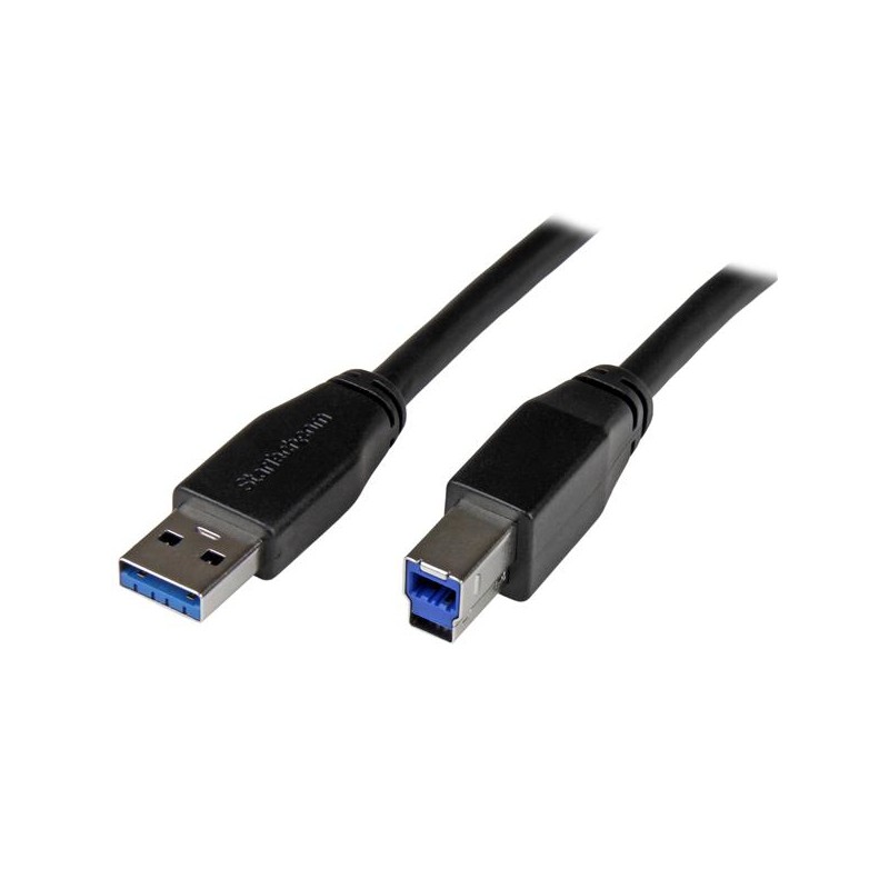 StarTech.com Active USB 3.0 USB-A to USB-B Cable - M/M - 5m (15ft)