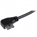 StarTech.com Slim Micro USB 3.0 Cable - M/M - Left-Angle Micro-USB - 0.5m (20in)