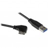 StarTech.com Slim Micro USB 3.0 Cable - M/M - Right-Angle Micro-USB - 0.5m (20in) | StarTech.com USB Cables