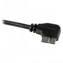 StarTech.com Slim Micro USB 3.0 Cable - M/M - Right-Angle Micro-USB - 0.5m (20in)