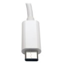 Tripp Lite USB 3.1 Gen 1 USB Type-C (USB-C) to Gigabit Ethernet NIC Network Adapter, 10/100/1000 Mbps, White
