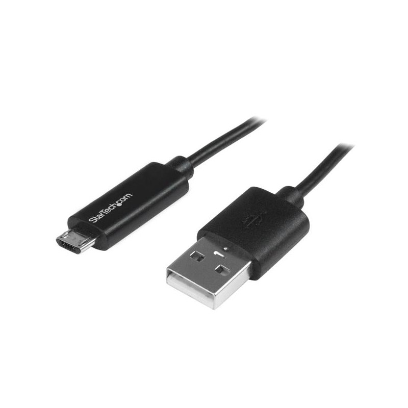 StarTech.com Micro-USB Cable with LED Charging Light - M/M - 1m (3ft)