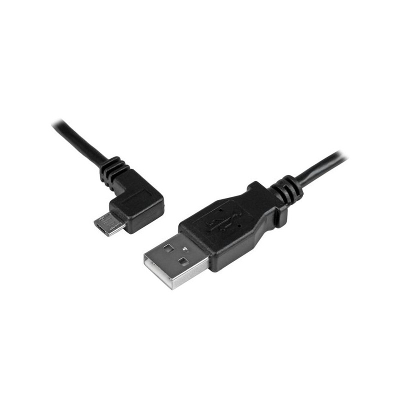 StarTech.com Micro-USB Charge-and-Sync Cable M/M - Left-Angle Micro-USB - 30/24 AWG - 1 m (3 ft.)