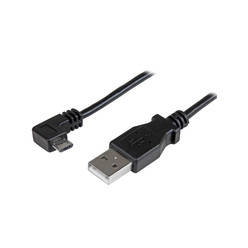 StarTech.com Micro-USB Charge-and-Sync Cable M/M - Right-Angle Micro-USB - 30/24 AWG - 1 m (3 ft.)