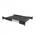 StarTech.com 2U Adjustable Vented Sliding Rack Mount Shelf - 23kg