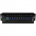 StarTech.com 10-Port Industrial USB 3.0 Hub - ESD and Surge Protection