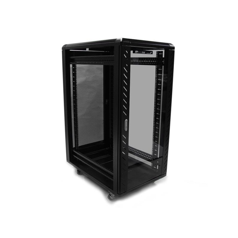 36 Inch Server Rack Casters StarTech.com 25U 36in Knock-Down Server Rack Cabinet with Casters ...