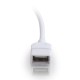 CablesToGo 1m USB 2.0 A Male to A Female Extension Cable - White