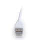 CablesToGo 2m USB 2.0 A Male to A Female Extension Cable - White