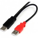 StarTech.com 3 ft USB Y Cable for External Hard Drive - Dual USB A to Micro B