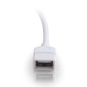 CablesToGo 3m USB 2.0 A Male to A Female Extension Cable - White