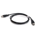 CablesToGo 1m USB 2.0 A Male to A Male Cable - Black