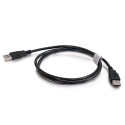 CablesToGo 2m USB 2.0 A Male to A Male Cable - Black