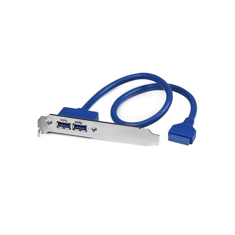 StarTech.com 2 Port USB 3.0 A Female Slot Plate Adapter