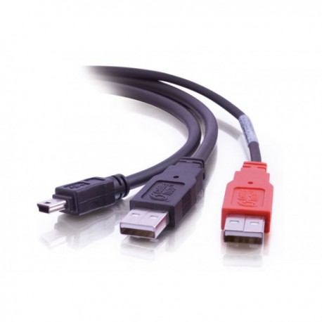 CablesToGo USB Mini-B/USB A Y-Cable