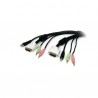 StarTech.com  10 ft. 4-in-1 USB DVI Audio and Microphone KVM Switch Cable