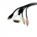 StarTech.com 10 ft. 4-in-1 USB DVI Audio and Microphone KVM Switch Cable