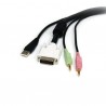 StarTech.com  10 ft. 4-in-1 USB DVI Audio and Microphone KVM Switch Cable