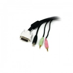 StarTech.com  10 ft. 4-in-1 USB DVI Audio and Microphone KVM Switch Cable