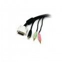 StarTech.com 10 ft. 4-in-1 USB DVI Audio and Microphone KVM Switch Cable