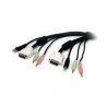 StarTech.com  6 ft. 4-in-1 USB DVI Audio and Microphone KVM Switch Cable