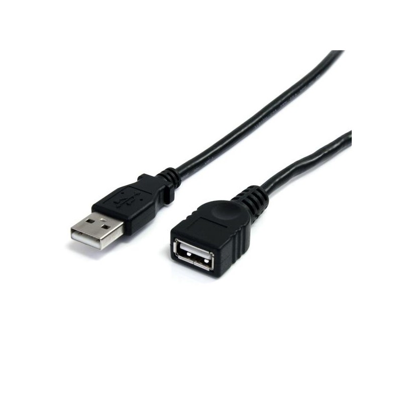 StarTech.com 3 ft Black USB 2.0 Extension Cable A to A - M/F