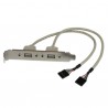 StarTech.com  2-Outlet USB Plate