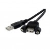 StarTech.com  USB 2.0 Panel Mount Cable A / A