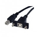 StarTech.com 1 ft Panel Mount USB Cable B to B - F/M