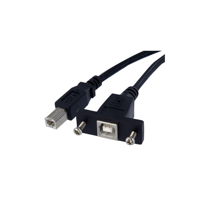 StarTech.com USB 2.0 Panel Mount Cable B/B