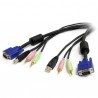 StarTech.com  6 ft 4-in-1 USB VGA Audio and Microphone KVM Switch Cable