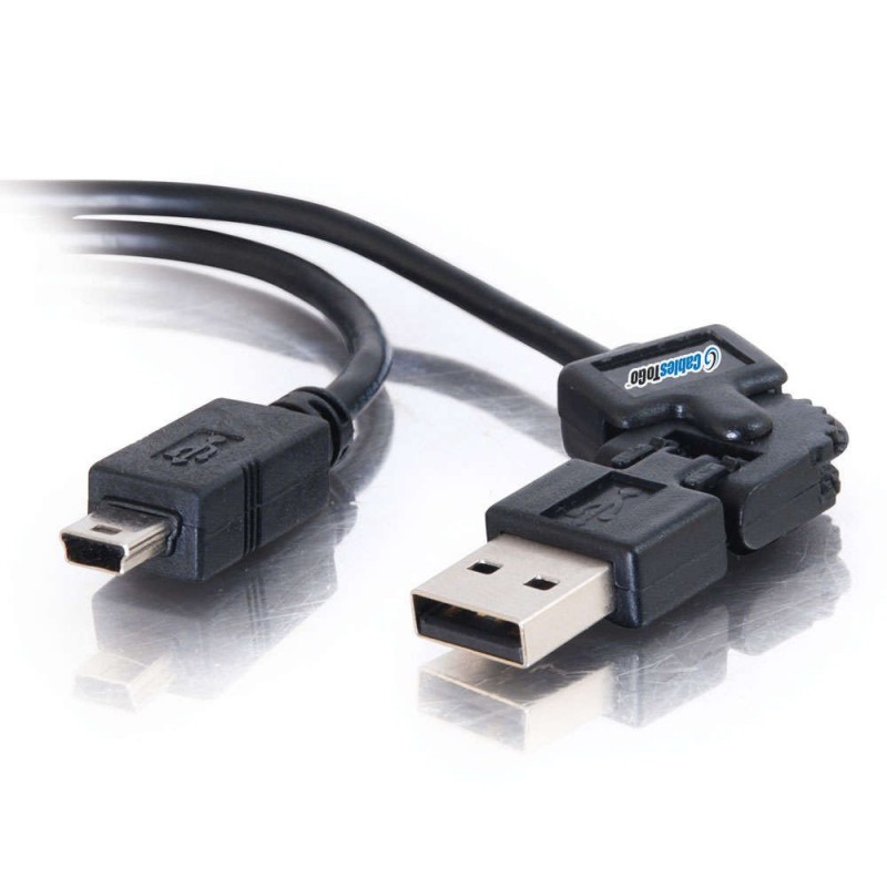 CablesToGo 2m FlexUSB&trade; USB 2.0 A to Mini-b Cable