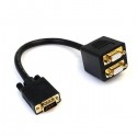 StarTech.com 1 ft VGA to 2x VGA Video Splitter Cable &ndash; M/F