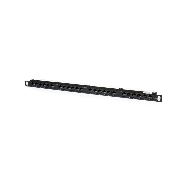 24 Port 0.5u Cat5e RJ45 Patch Panel