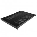 StarTech.com 1U Adjustable Mounting Depth Vented Rack Mount Shelf - Heavy Duty Fixed Rack Shelf - 250lbs / 113kg