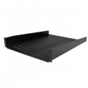 StarTech.com 2U 22in Vented Rack Mount Shelf – Fixed Server Rack Cabinet Shelf - 50lbs / 22kg