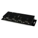 StarTech.com 4 Port USB to DB9 RS232 Serial Adapter Hub – Industrial DIN Rail and Wall Mountable