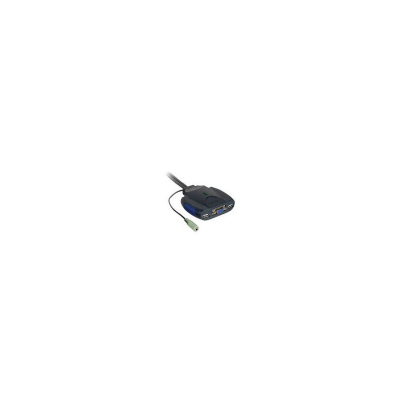 CablesToGo  Trulink 2-Port VGA and USB Micro KVM with Audio