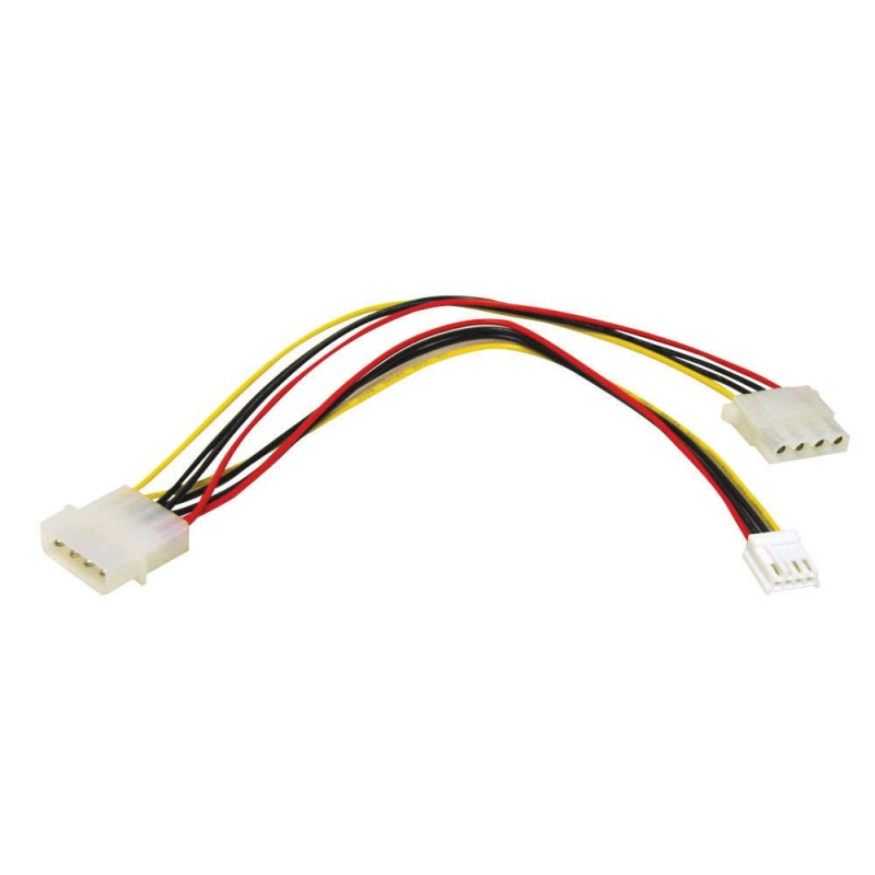 CablesToGo 0.25m One 5.25in to One 3.5in with One 5.25in Internal Power Y-Cable