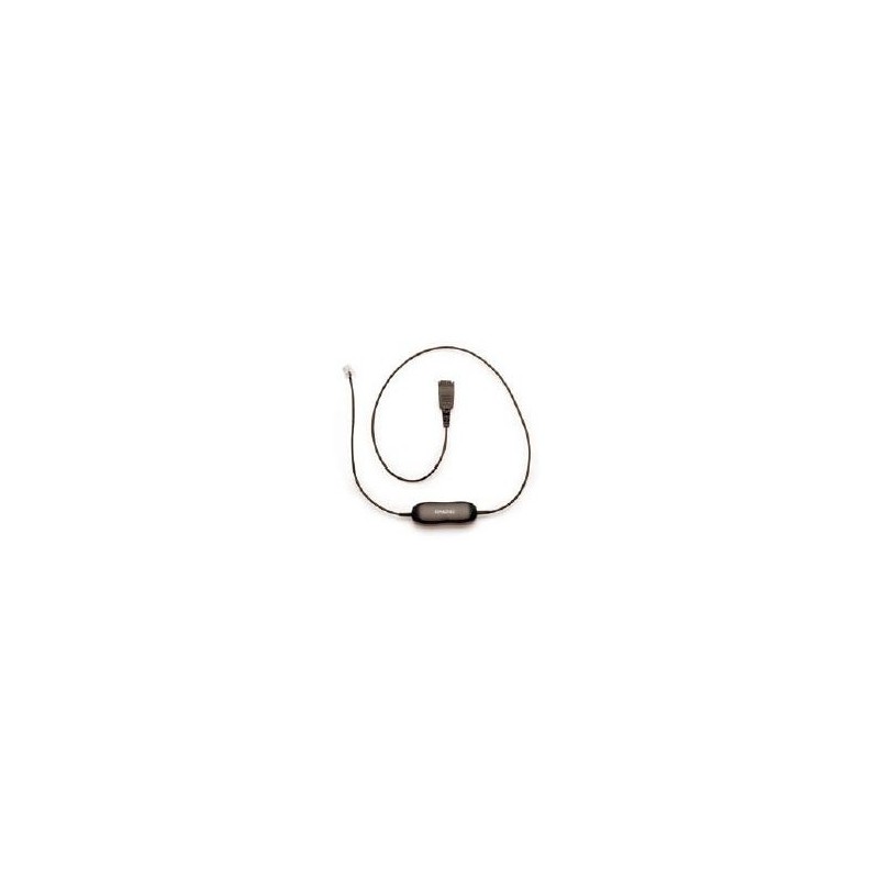 Jabra/GN Netcom QD cord, straight, mod plug