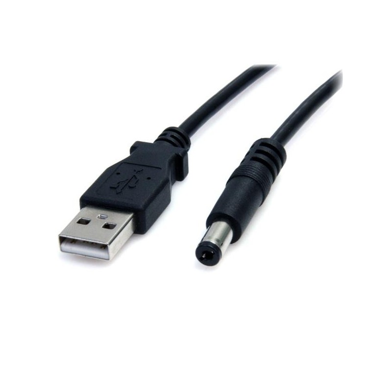 StarTech.com 2m USB to Type M Barrel Cable - USB to 5.5mm 5V DC Cable