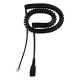 Jabra QD cord, coiled, mod plug