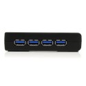 StarTech.com 4 Port Black SuperSpeed USB 3.0 Hub