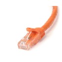 StarTech.com Cat6 Patch Cable with Snagless RJ45 Connectors - 3m, Orange