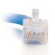 2m Cat5E 350 MHz Non-Booted RJ45 Patch Leads - Blue