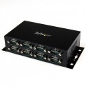 StarTech.com 8 Port USB to DB9 RS232 Serial Adapter Hub – Industrial DIN Rail and Wall Mountable