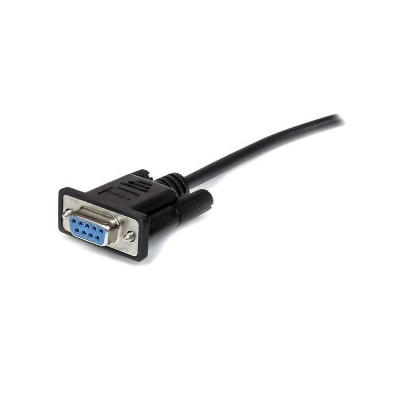 StarTech.com 0.5m Black Straight Through DB9 RS232 Serial Cable - M/F ...
