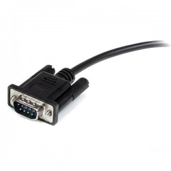 StarTech.com 0.5m Black Straight Through DB9 RS232 Serial Cable - M/F