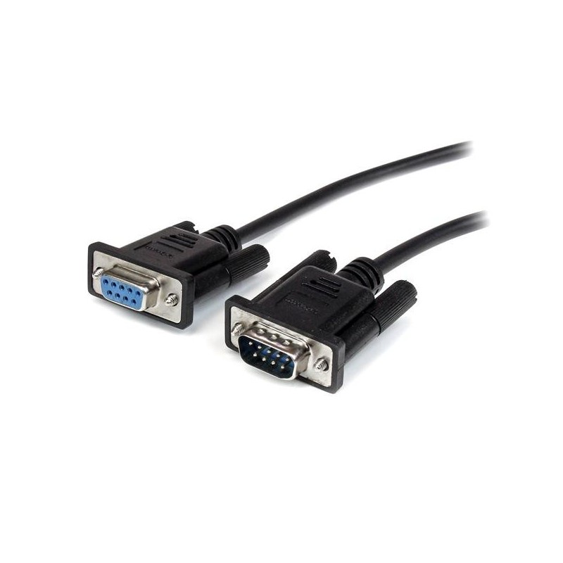 StarTech.com 0.5m Black Straight Through DB9 RS232 Serial Cable - M/F